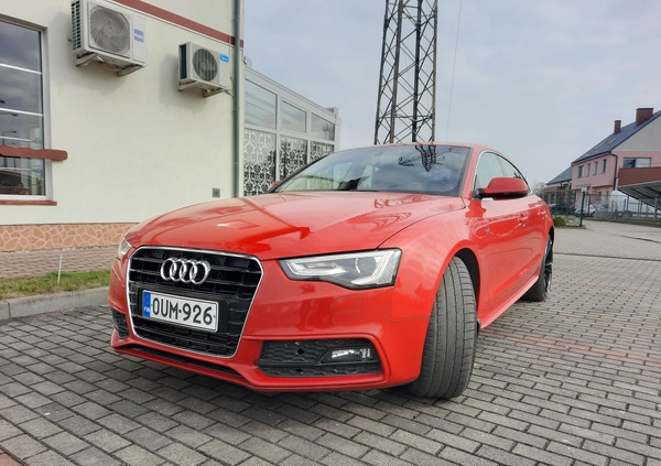 Audi A5 cena 49900 przebieg: 240000, rok produkcji 2014 z Malbork małe 379